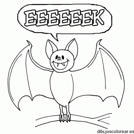Dibujo de un murciélago haciendo sonido