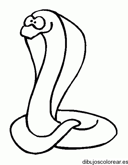Dibujo de una serpiente grande | Dibujos para Colorear