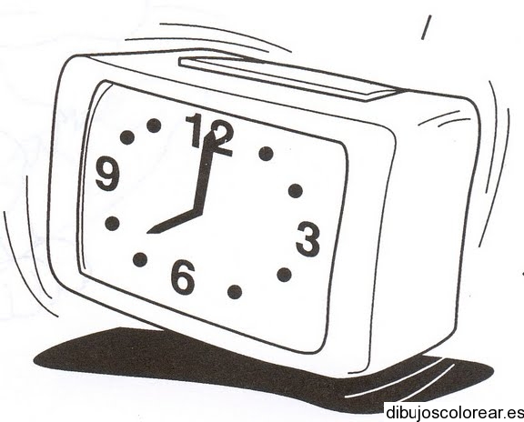 Dibujo De Un Reloj Despertador Vibrando