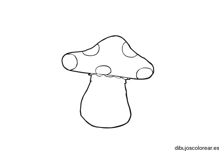 Dibujo de un pequeño hongo | Dibujos para Colorear