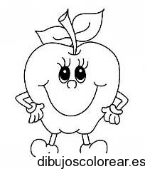 Dibujo de una pequeña manzana