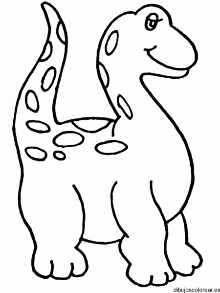 Dibujo de una bebe dinosaurio