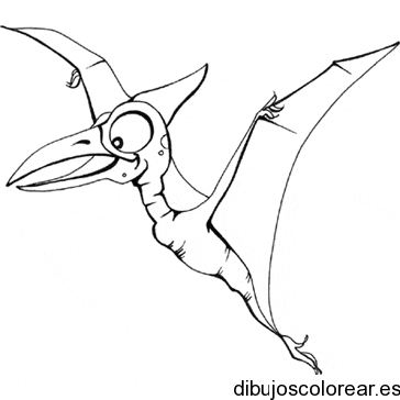 Dibujo de dinosaurio volando