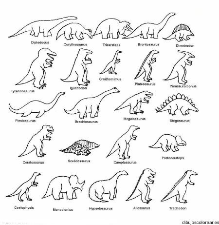 dinosaurios para colorear 10