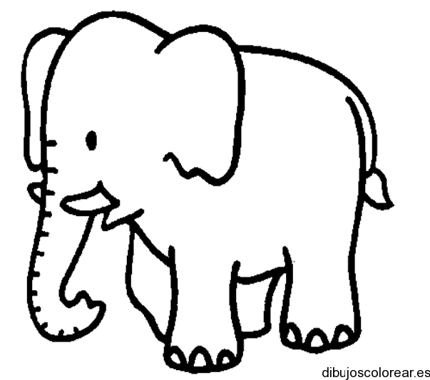 Dibujo facil de un elefante - Imagui