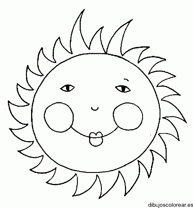 Dibujo De Un Sol Muy Sonriente
