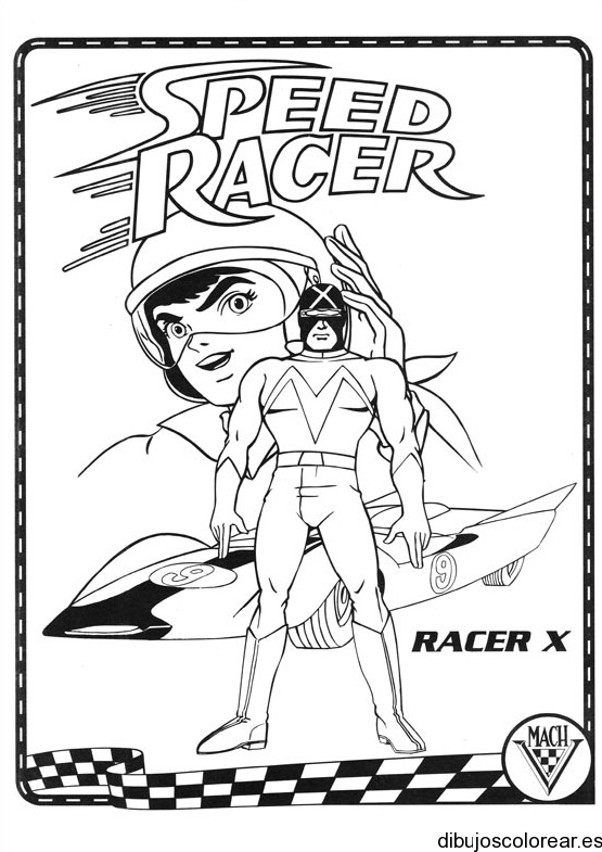 racer x coloring pages - photo #25