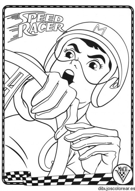 racer x coloring pages - photo #31