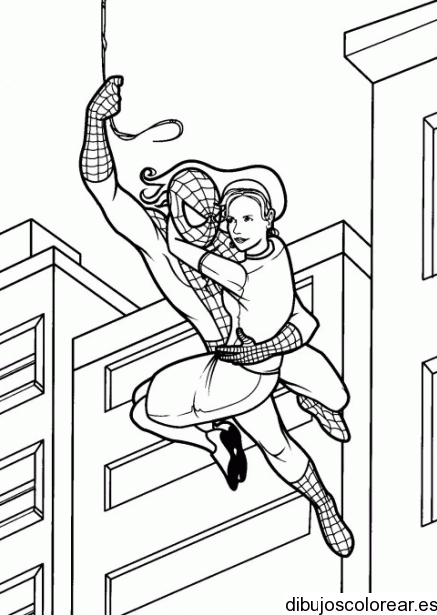 Aguanieve árbitro Emperador Dibujo de Spiderman y su novia
