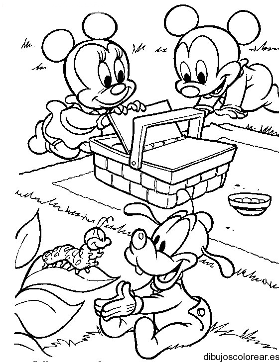 Featured image of post Dibujo Para Colorear Mickey Mouse Bebe Si es as qu date en esta web y podr s encontrar una gran cantidad de dibujos de minnie la novia de mickey mouse listos para descargar e imprimir