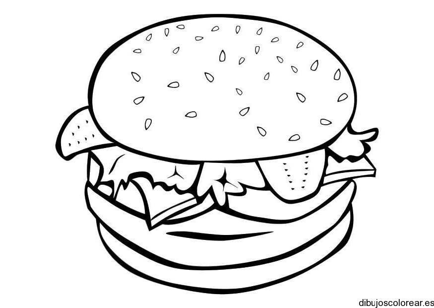 Dibujos para colorear hamburguesa en blanco y negro conde devereaux cartel de  hamburguesa ángulo blanco niño png  PNGWing