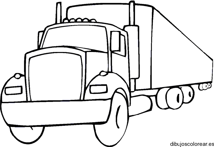 Dibujo de un camión de carga