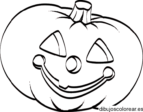 Dibujo de una calabaza en Halloween