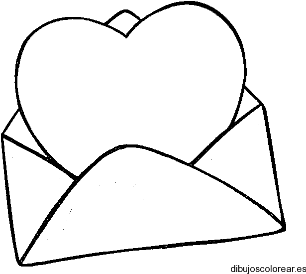 Dibujo de un corazón con una flecha