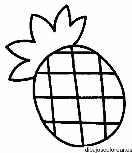 Dibujo de una pequeña piña