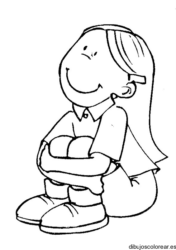 Duquesa Susteen Anterior Dibujo de una niña sentada