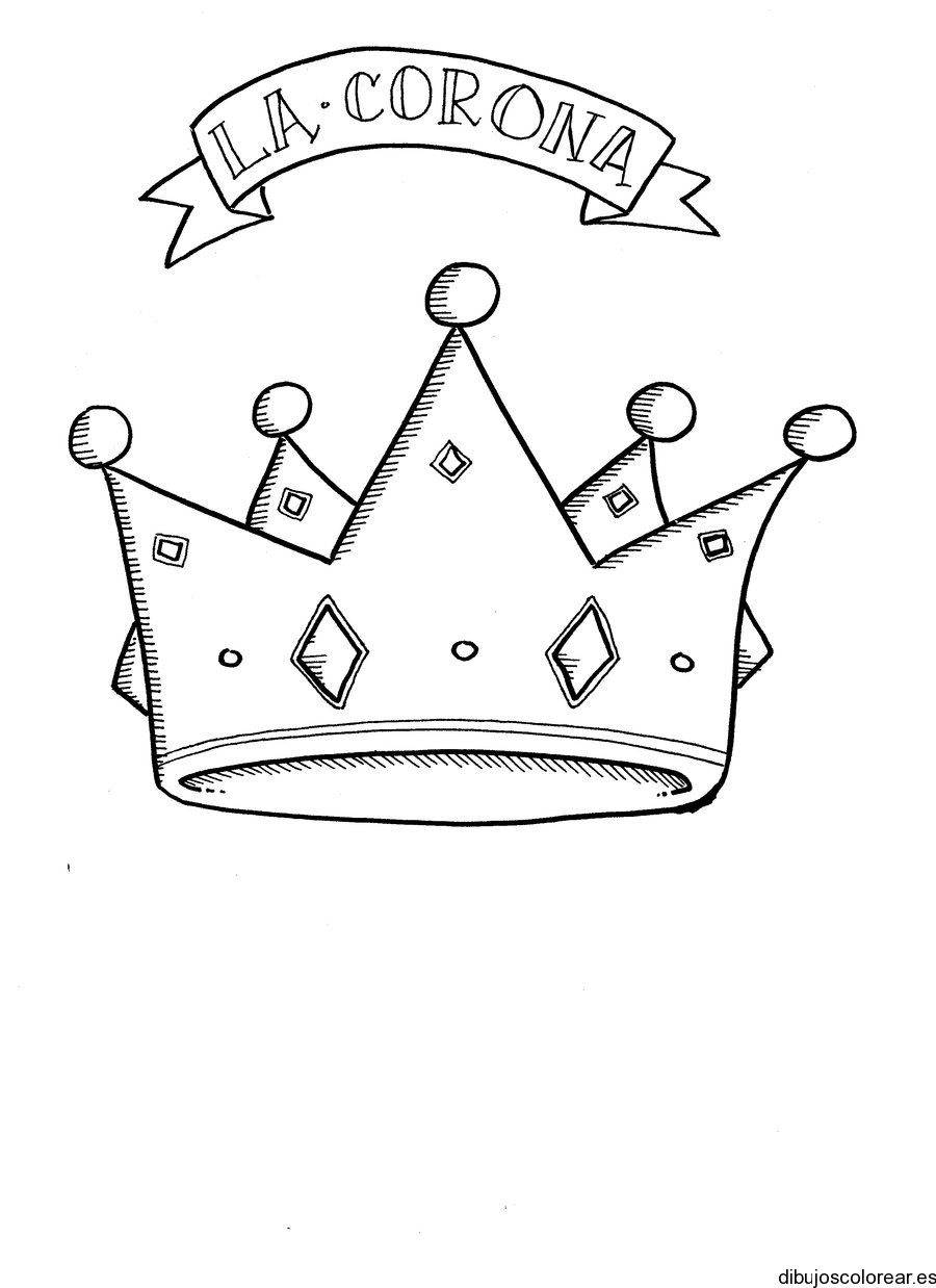 Dibujo de una bella corona