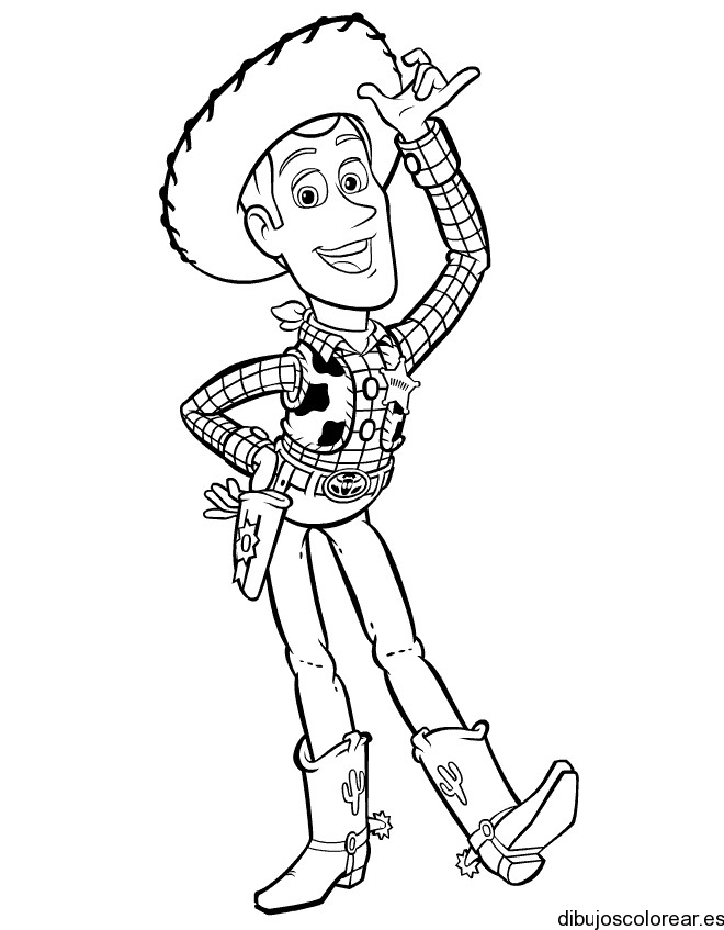 Dibujo de Woody saludando