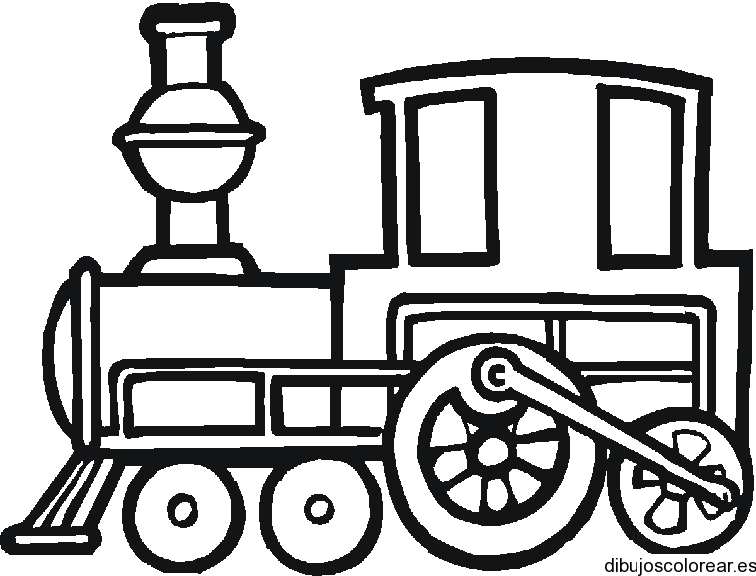  Dibujo de una pequeña locomotora